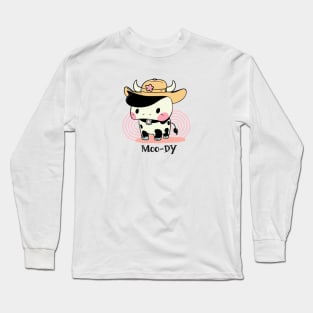 funny cow print Long Sleeve T-Shirt